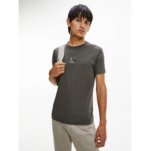 Calvin Klein pánské tmavě šedé triko - M (LBL)